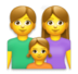 Family: Man, Woman, Girl Emoji Copy Paste ― 👨‍👩‍👧 - lg