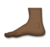 Foot: Dark Skin Tone Emoji Copy Paste ― 🦶🏿 - lg
