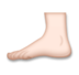 Foot: Light Skin Tone Emoji Copy Paste ― 🦶🏻 - lg