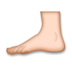 Foot: Medium-light Skin Tone Emoji Copy Paste ― 🦶🏼 - lg