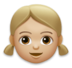 Girl: Medium-light Skin Tone Emoji Copy Paste ― 👧🏼 - lg