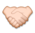 Handshake: Medium-light Skin Tone Emoji Copy Paste ― 🤝🏼 - lg