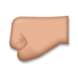 Left-facing Fist: Medium Skin Tone Emoji Copy Paste ― 🤛🏽 - lg