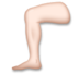 Leg: Light Skin Tone Emoji Copy Paste ― 🦵🏻 - lg