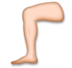 Leg: Medium-light Skin Tone Emoji Copy Paste ― 🦵🏼 - lg
