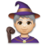 Mage: Light Skin Tone Emoji Copy Paste ― 🧙🏻 - lg