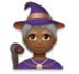 Mage: Medium-dark Skin Tone Emoji Copy Paste ― 🧙🏾 - lg