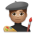 Man Artist: Medium Skin Tone Emoji Copy Paste ― 👨🏽‍🎨 - lg