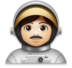 Man Astronaut: Light Skin Tone Emoji Copy Paste ― 👨🏻‍🚀 - lg