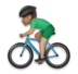 Man Biking: Medium Skin Tone Emoji Copy Paste ― 🚴🏽‍♂ - lg