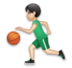 Man Bouncing Ball: Light Skin Tone Emoji Copy Paste ― ⛹🏻‍♂ - lg