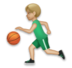 Man Bouncing Ball: Medium-light Skin Tone Emoji Copy Paste ― ⛹🏼‍♂ - lg
