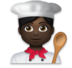 Man Cook: Dark Skin Tone Emoji Copy Paste ― 👨🏿‍🍳 - lg