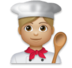 Man Cook: Medium-light Skin Tone Emoji Copy Paste ― 👨🏼‍🍳 - lg