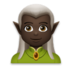 Man Elf: Dark Skin Tone Emoji Copy Paste ― 🧝🏿‍♂ - lg