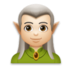 Man Elf: Light Skin Tone Emoji Copy Paste ― 🧝🏻‍♂ - lg