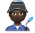 Man Factory Worker: Dark Skin Tone Emoji Copy Paste ― 👨🏿‍🏭 - lg