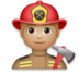 Man Firefighter: Medium-light Skin Tone Emoji Copy Paste ― 👨🏼‍🚒 - lg