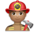Man Firefighter: Medium Skin Tone Emoji Copy Paste ― 👨🏽‍🚒 - lg