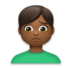Man Frowning: Medium-dark Skin Tone Emoji Copy Paste ― 🙍🏾‍♂ - lg