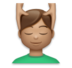 Man Getting Massage: Medium Skin Tone Emoji Copy Paste ― 💆🏽‍♂ - lg