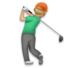 Man Golfing: Medium-light Skin Tone Emoji Copy Paste ― 🏌🏼‍♂ - lg