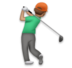 Man Golfing: Medium Skin Tone Emoji Copy Paste ― 🏌🏽‍♂ - lg