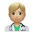 Man Health Worker: Medium-light Skin Tone Emoji Copy Paste ― 👨🏼‍⚕ - lg
