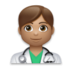 Man Health Worker: Medium Skin Tone Emoji Copy Paste ― 👨🏽‍⚕ - lg