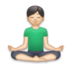 Man In Lotus Position: Light Skin Tone Emoji Copy Paste ― 🧘🏻‍♂ - lg