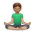 Man In Lotus Position: Medium Skin Tone Emoji Copy Paste ― 🧘🏽‍♂ - lg