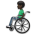 Man In Manual Wheelchair: Dark Skin Tone Emoji Copy Paste ― 👨🏿‍🦽 - lg