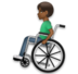 Man In Manual Wheelchair: Medium-dark Skin Tone Emoji Copy Paste ― 👨🏾‍🦽 - lg