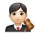 Man Judge: Light Skin Tone Emoji Copy Paste ― 👨🏻‍⚖ - lg