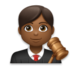 Man Judge: Medium-dark Skin Tone Emoji Copy Paste ― 👨🏾‍⚖ - lg