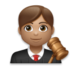Man Judge: Medium Skin Tone Emoji Copy Paste ― 👨🏽‍⚖ - lg