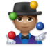 Man Juggling: Medium Skin Tone Emoji Copy Paste ― 🤹🏽‍♂ - lg