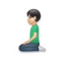 Man Kneeling: Light Skin Tone Emoji Copy Paste ― 🧎🏻‍♂ - lg