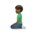 Man Kneeling: Medium-dark Skin Tone Emoji Copy Paste ― 🧎🏾‍♂ - lg