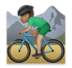 Man Mountain Biking: Medium Skin Tone Emoji Copy Paste ― 🚵🏽‍♂ - lg