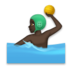 Man Playing Water Polo: Dark Skin Tone Emoji Copy Paste ― 🤽🏿‍♂ - lg