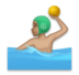 Man Playing Water Polo: Medium Skin Tone Emoji Copy Paste ― 🤽🏽‍♂ - lg