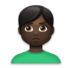 Man Pouting: Dark Skin Tone Emoji Copy Paste ― 🙎🏿‍♂ - lg