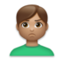 Man Pouting: Medium Skin Tone Emoji Copy Paste ― 🙎🏽‍♂ - lg