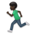 Man Running: Dark Skin Tone Emoji Copy Paste ― 🏃🏿‍♂ - lg