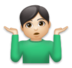 Man Shrugging: Light Skin Tone Emoji Copy Paste ― 🤷🏻‍♂ - lg