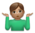 Man Shrugging: Medium Skin Tone Emoji Copy Paste ― 🤷🏽‍♂ - lg