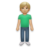 Man Standing: Medium-light Skin Tone Emoji Copy Paste ― 🧍🏼‍♂ - lg