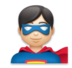 Man Superhero: Light Skin Tone Emoji Copy Paste ― 🦸🏻‍♂ - lg