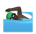 Man Swimming: Dark Skin Tone Emoji Copy Paste ― 🏊🏿‍♂ - lg
